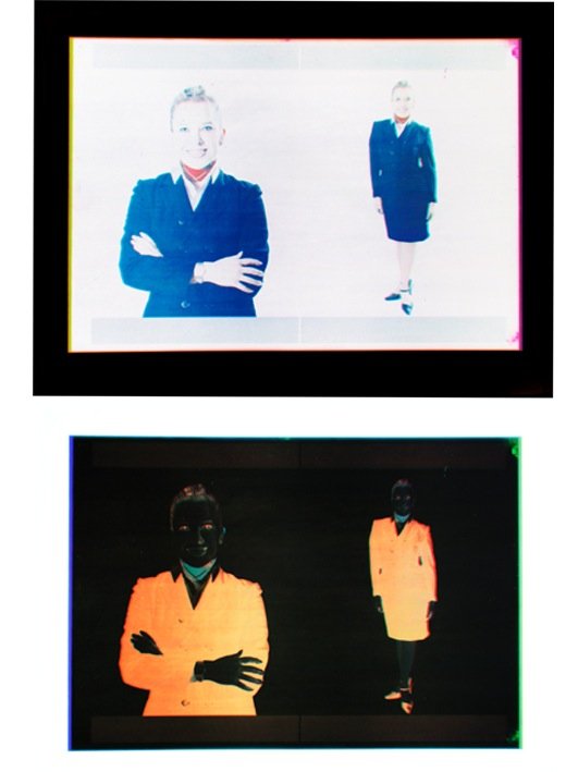 Retratos en amarillo, azul y rojo (CMYK) — David Pérez