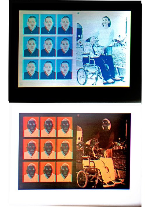Retratos en amarillo, azul y rojo (CMYK) — David Pérez · 6/9
